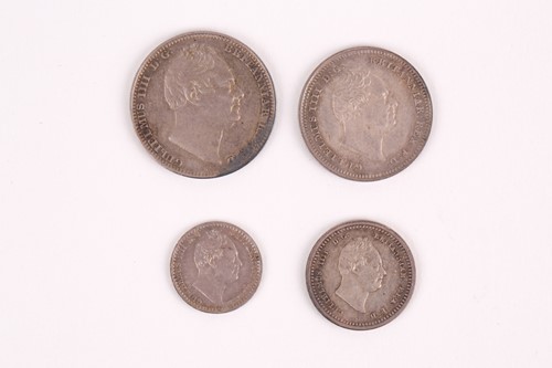 Lot 349 - William IV Maundy set, 1837, 4d - 1d, EF