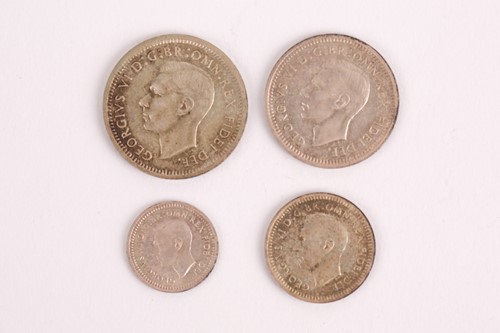 Lot 350 - George VI Maundy set, 1949, 4d - 1d, EF