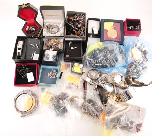 Lot 210 - A quantity of watches, white metal, gem set...