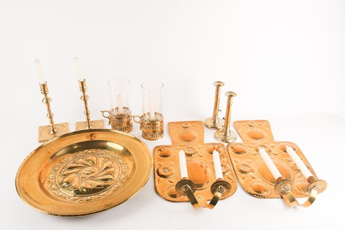 Lot 229 - A pair of early 20th century arts & crafts...