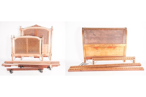 Lot 110 - A Louis XVI style carved wood and gilt gesso...