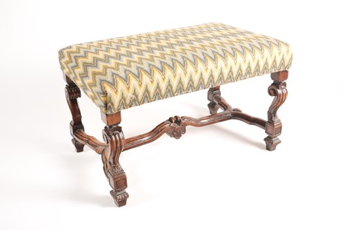 Lot 113 - A late 17th-century style walnut dressing...