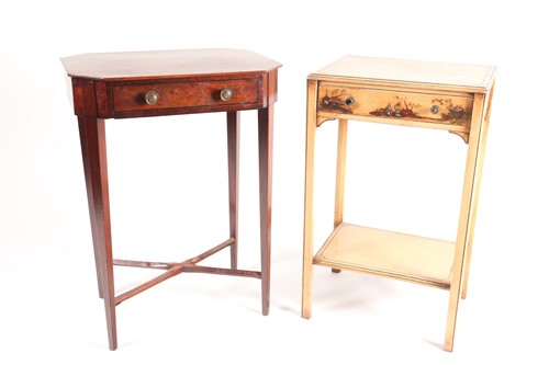 Lot 115 - A George III urn table of canted rectangular...