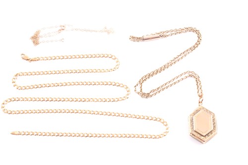 Lot 122 - An Edwardian back and front gold plated...
