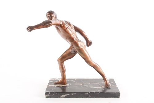Lot 206 - An early 20th-century patinated bronze figure...