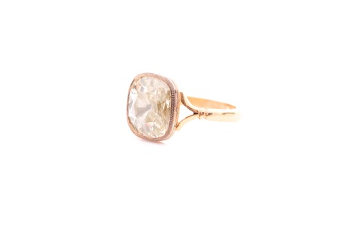 Lot 48 - A Georgian style diamond ring, set with a...