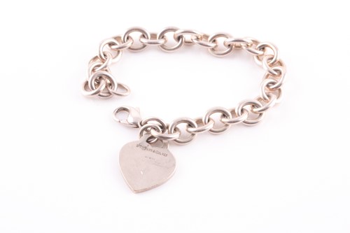 Lot 98 - Tiffany & Co. A silver bracelet, with...