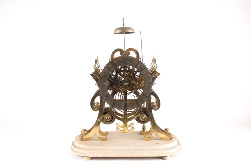 Lot 166 - A large late 19th-century 8-day twin fusee...