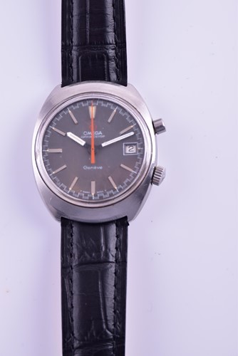 Lot 442 - An Omega Chronostop stainless steel mechanical...