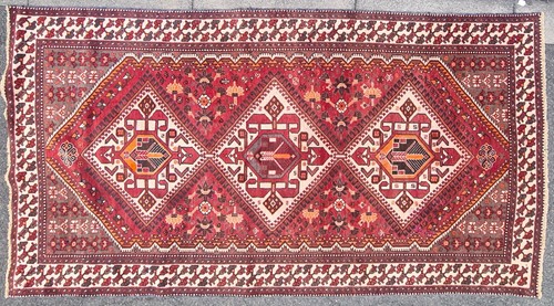 Lot 120 - A 20th-century brick red ground Baktiari...