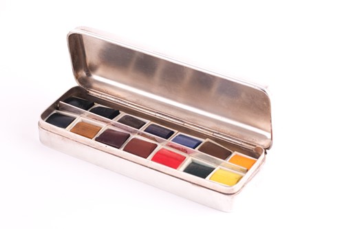 Lot 379 - Tiffany & Co. An artist's silver travelling...