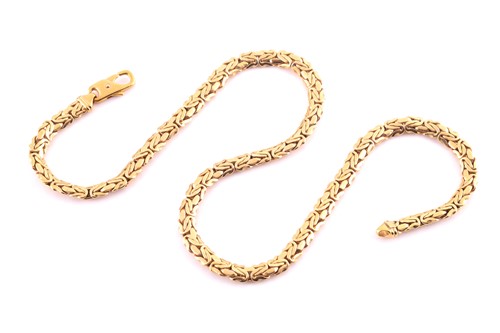 Lot 297 - An Italian 14ct yellow gold rope chain...