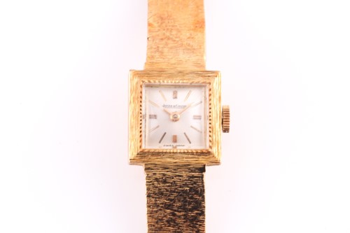 Lot 441 - A Jaegar le Coultre ladies watch, the square...