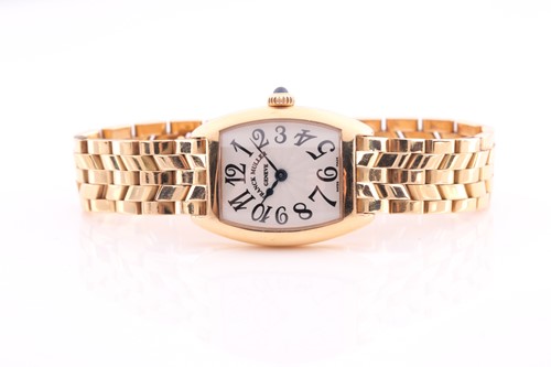 Lot 450 - Franck Muller Geneve, an 18ct yellow gold...