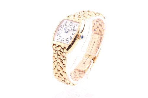 Lot 450 - Franck Muller Geneve, an 18ct yellow gold...