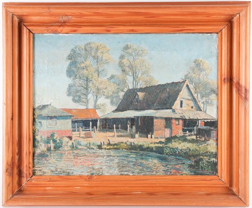 Lot 22 - Cavendish Morton (1911-2015), Suffolk Farmyard,...