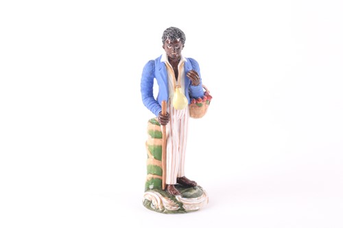 Lot 131 - A 19th century Russian Kozlov porcelain figure,...