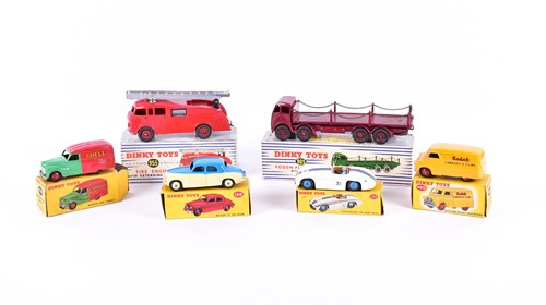 Lot 205 - A Dinky Toys 156 Rover 75 Saloon, two-tone...