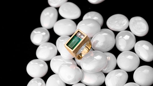 Lot 10 - Andrew Grima. An 18ct yellow gold, tourmaline,...