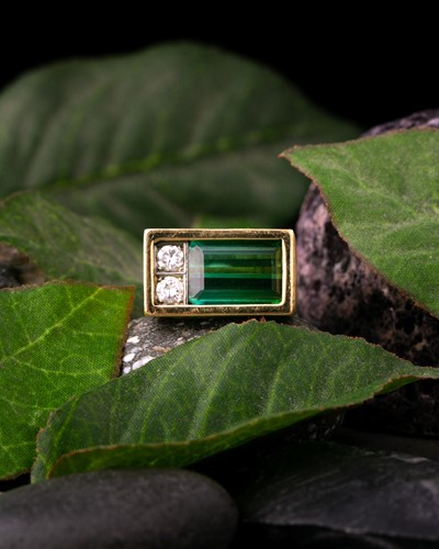 Lot 10 - Andrew Grima. An 18ct yellow gold, tourmaline,...
