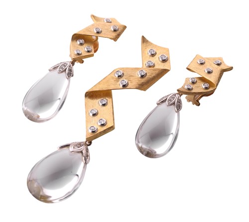 Lot 7 - Andrew Grima. An 18ct yellow gold, diamond and...