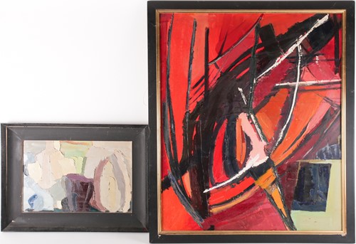 Lot 20 - Diana Lindsay (20th century), two abstract...