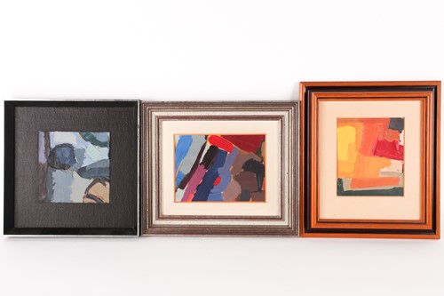 Lot 10 - Diana Lindsay (20th century), three abstract...