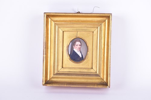 Lot 186 - An early 19th century portrait miniature on...