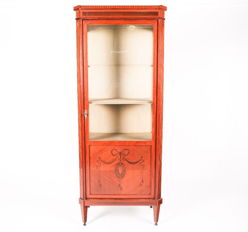Lot 66 - A Louis Phillipe style single door marquetry...