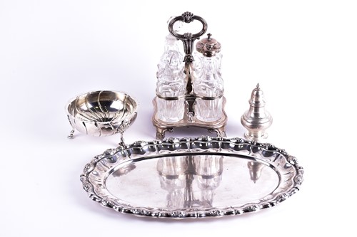 Lot 293 - A Victorian circular silver footed bowl....