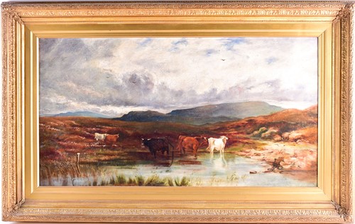 Lot 58 - 19th century British school, Highland cattle...