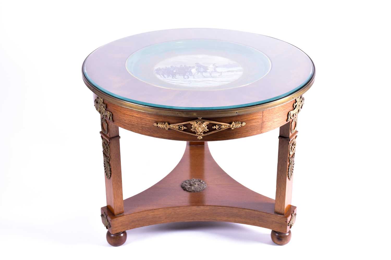 Lot 157 - A French Empire style mahogany gueridon with...