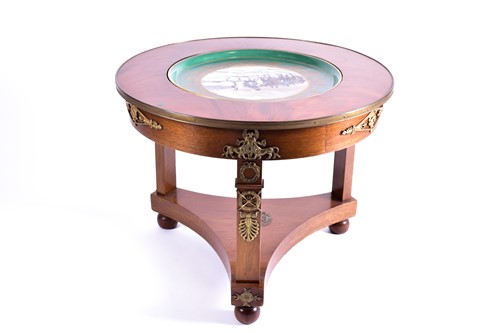 Lot 157 - A French Empire style mahogany gueridon with...
