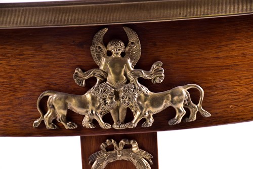 Lot 157 - A French Empire style mahogany gueridon with...