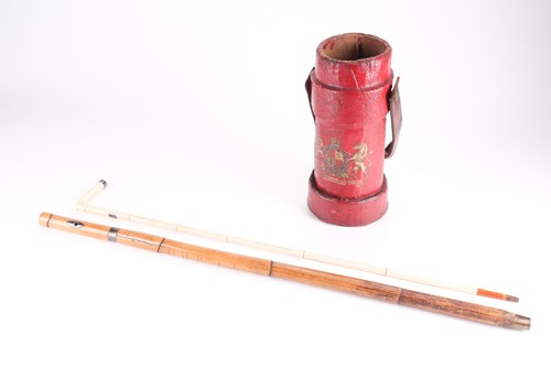 Lot 241 - A late 19th-century French bamboo sword stick,...