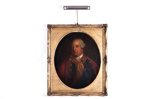 Lot 43 - 20th century school, an oval portrait of...
