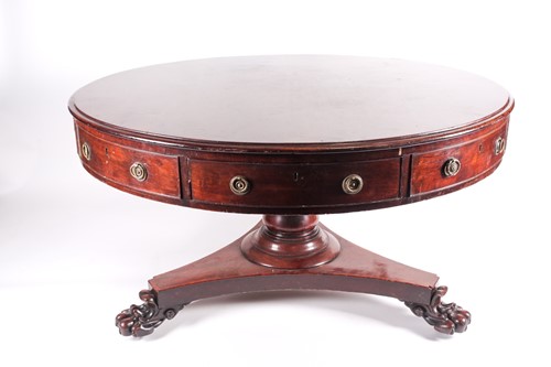 Lot 163 - A William IV fiddle-back figured mahogany...