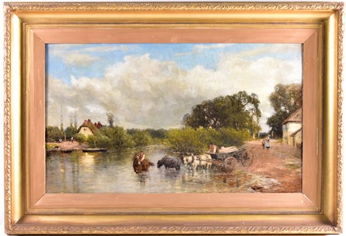 Lot 98 - John Henry Dearle (1860-1932), 'A Ferry on the...