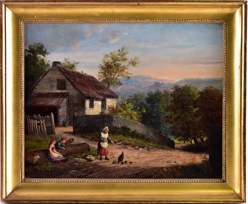 Lot 80 - Septamus Dawson (1851-1914), a thatched...