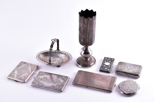 Lot 313 - A probably Persian/ Armenian white metal...