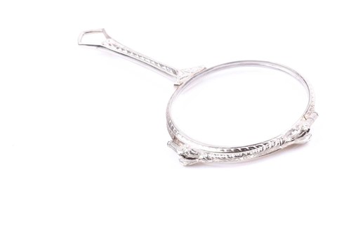 Lot 323 - A pair of Edwardian precious white metal...