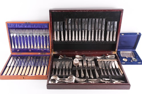Lot 364 - An extensive canteen of silver flatware,...