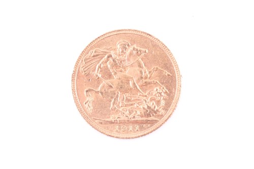 Lot 279 - A George V full sovereign, dated 1911.