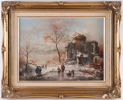 Lot 78 - Karoly Szert (b.1955) Hungarian, a winter...
