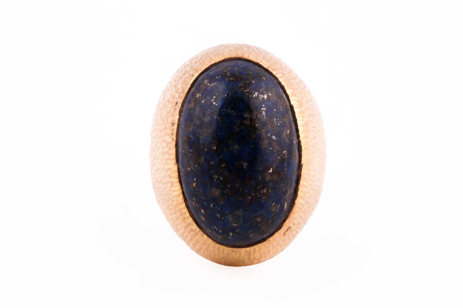 Lot 176 - Grima. An 18ct yellow gold and lapis lazuli...