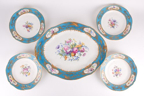 Lot 293 - A collection of 18th century Sevres Bleu...