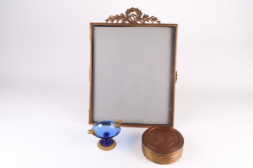 Lot 216 - A 19th century large gilt metal easel...