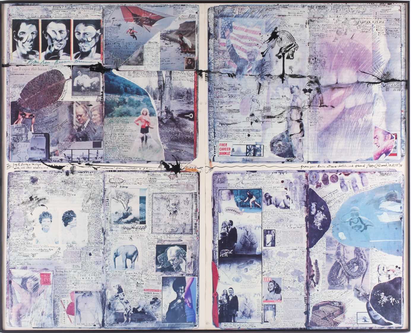 Lot 104 - Peter Beard (1938-2020) British, 'Diary' pages,...