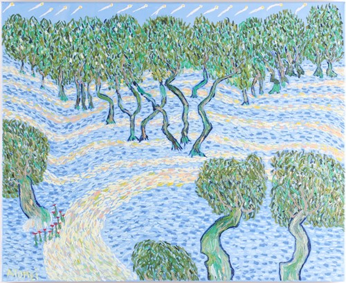 Lot 75 - Iulian Atomei (b.1979), 'Olive Groves', 2021,...
