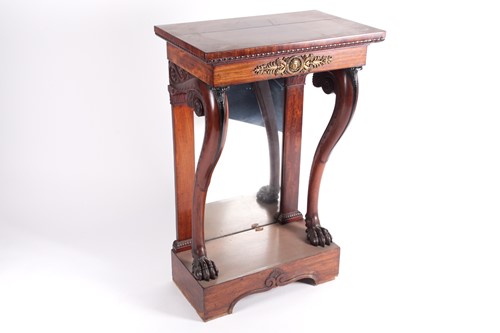Lot 150 - A 19th century Empire style figured mahogany...